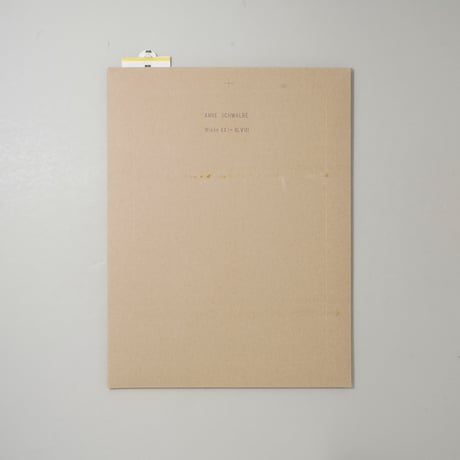 [サイン入/Signed] WIESE XXI-XLVIII / Anne Schwalbe(アンネ・シュヴァルべ)
