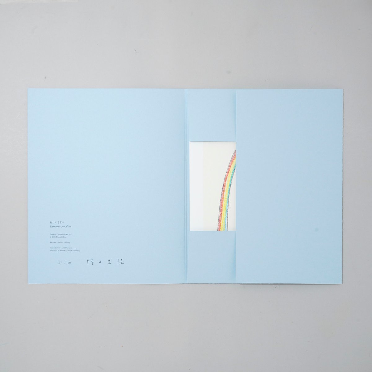 特装版サイン入/Special Edition, Signed] 虹 / 野口里佳(Rika