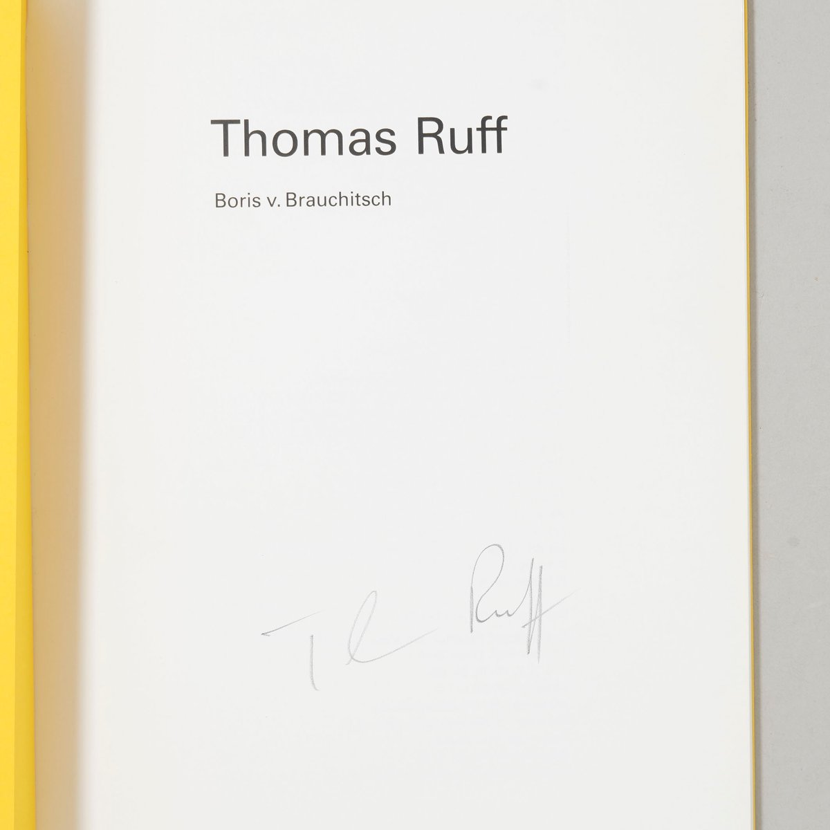 サイン入/Signed] Thomas Ruff / Thomas Ruff(トーマス・ルフ