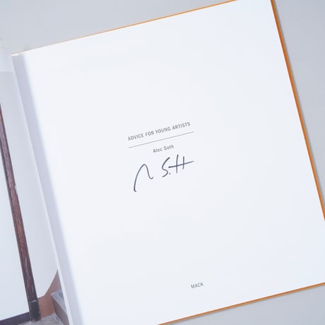 [新刊サイン入/New,Signed] ADVICE FOR YOUNG ARTISTS / Alec Soth(アレック・ソス)