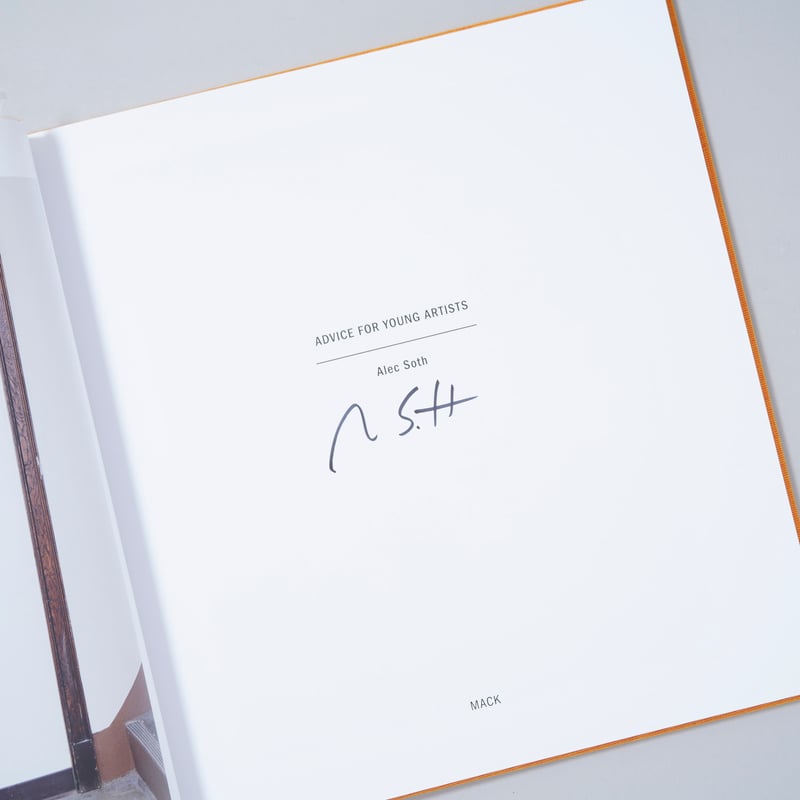 新刊サイン入/New,Signed] ADVICE FOR YOUNG ARTISTS /