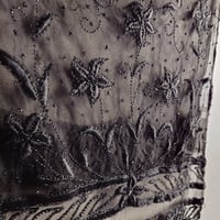 ﾋﾞｰｽﾞ刺繍のﾁｭｰﾙﾚｰｽ,ﾌﾘﾝｼﾞ