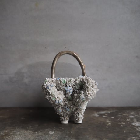 panier fleuri porcelaine