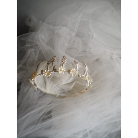couronne et voile de mariée