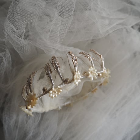 couronne et voile de mariée