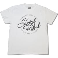 SWORD OF REBEL　LOGO S/S TEE　01　W/B