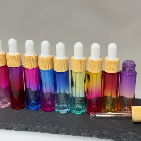 【価格改定前最終SALE】10mlグラデーションスポイト容器9本セット