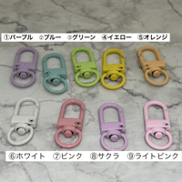 【在庫限り】キーホルダーパーツ　回転式ナスカン　1個