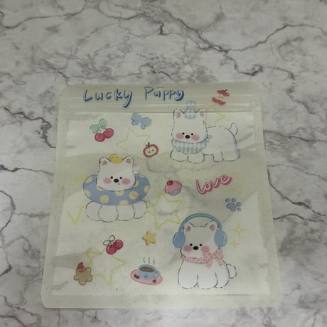 かわいいジッパーバックB 1セット10枚入
