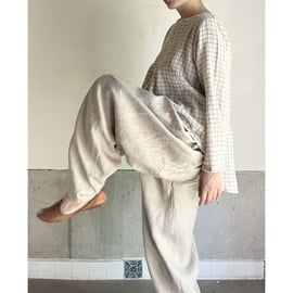 23SS ルクツル　リネンペチパンツ　ナチュラル 23SS ルクツル リネンペチパンツ ナチュラル