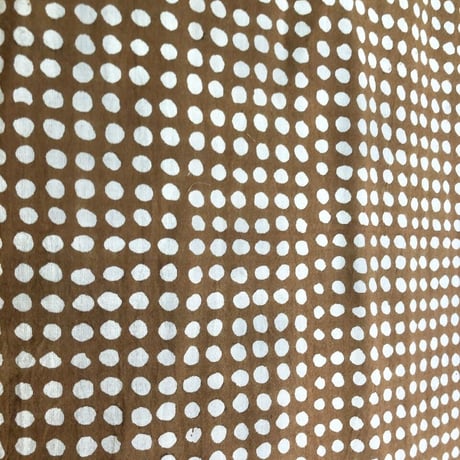 厚さが選べる　バグルー伝統染　ハンドブロックプリント生地 ー Dots