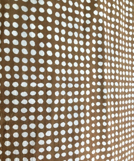 厚さが選べる　バグルー伝統染　ハンドブロックプリント生地 ー Dots