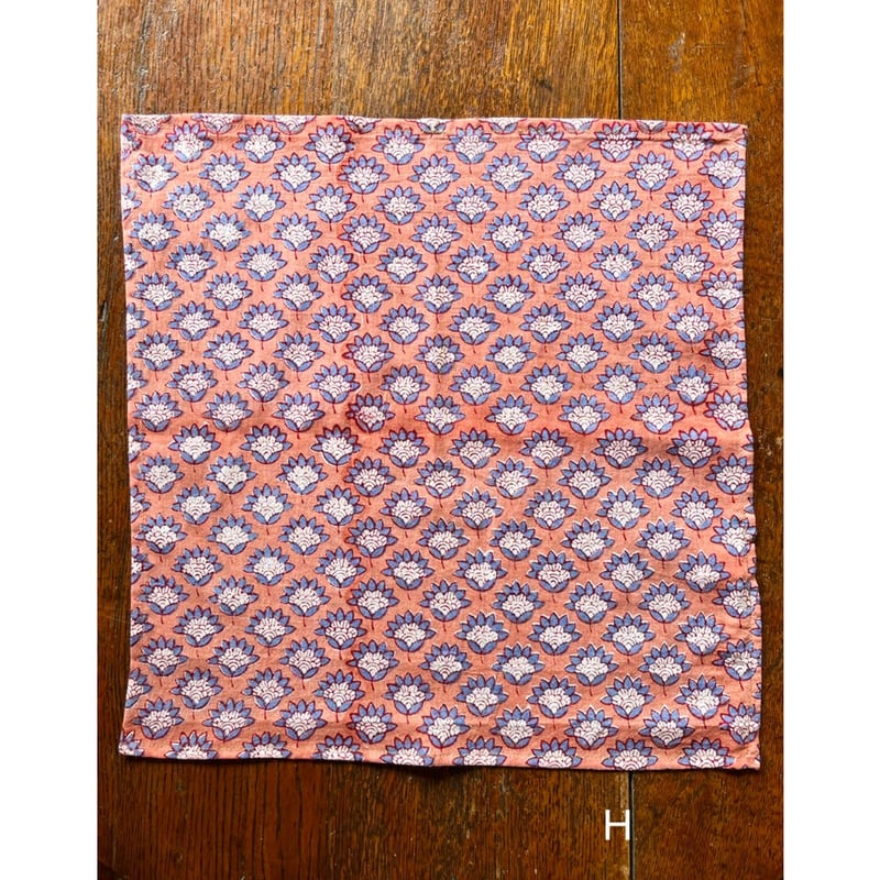 ハンドブロックプリント オリジナルハンカチ | ONABAKE97