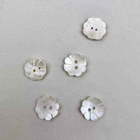 インド天然素材ボタンー貝ー16mm  5個