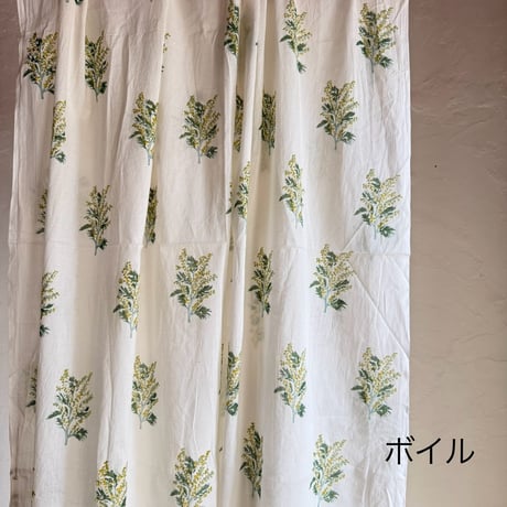 厚さが選べる Original サンガネールハンドブロックプリントーMimosaー　５０cm単位