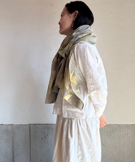 エコプリント　大判ストール
