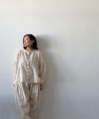 ルクツル・ピンタックブラウス・カディ