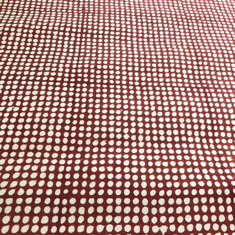 厚さが選べる　バグルー伝統染　ハンドブロックプリント生地 ー Dots