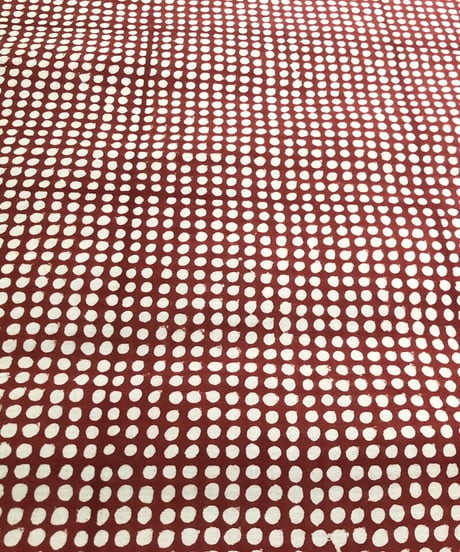 厚さが選べる　バグルー伝統染　ハンドブロックプリント生地 ー Dots