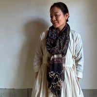 ハンドブロックプリント　薄手　コタドリアストール　A