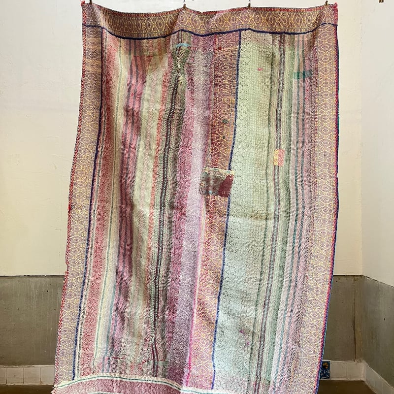 Kantha オールドカンタ マルチキルト 16 | ONABAKE97