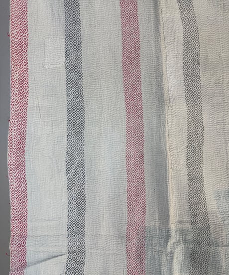Kantha　オールドカンタ　マルチキルト　White Kantha　91