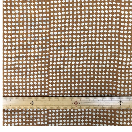 厚さが選べる　バグルー伝統染　ハンドブロックプリント生地 ー Dots