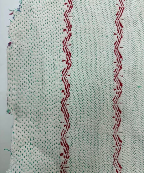 Kantha　オールドカンタ　マルチキルト　White Kantha　84