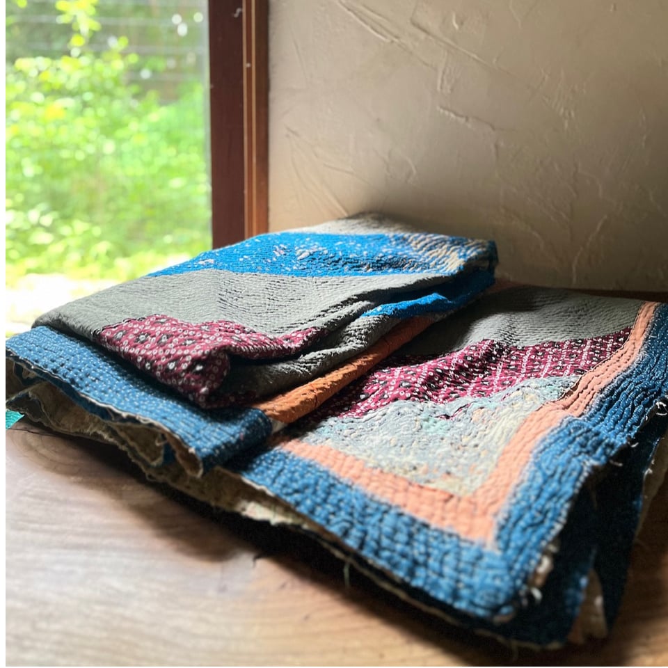 amaleh購入　Kantha.0652 カンタキルト 1880x1330mm amaleh購入 Kantha.0652 カンタキルト 1880x1330mm