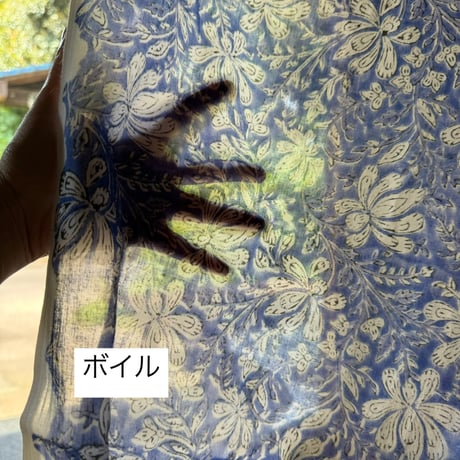 厚さが選べる　Special サンガネールハンドブロックプリントーClematis armandiiー・