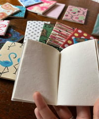 リサイクルコットンペーパーのノート　ミニサイズ×３冊