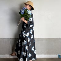 ルクツルのドレスRadhika ・Original  Block Print -Flower-