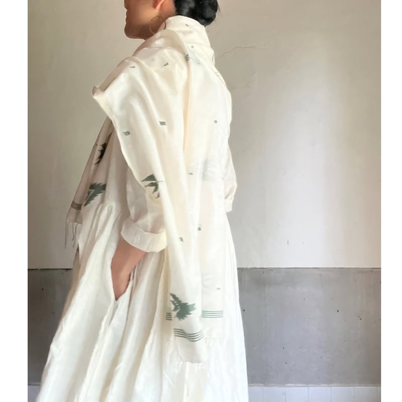 コルカタ カディ(手織り)ストールージャムダニ織 | ONABAKE97 コルカタ カディ(手織り)ストールージャムダニ織 | ONABAKE97