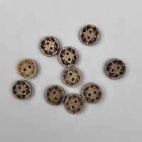 インド天然素材ボタンーココナッツAー12mm  10個
