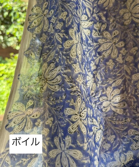 厚さが選べる　Special サンガネールハンドブロックプリントーClematis armandiiー・