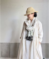 カッチ　カディ（手織り）ストールーカラコットン  G