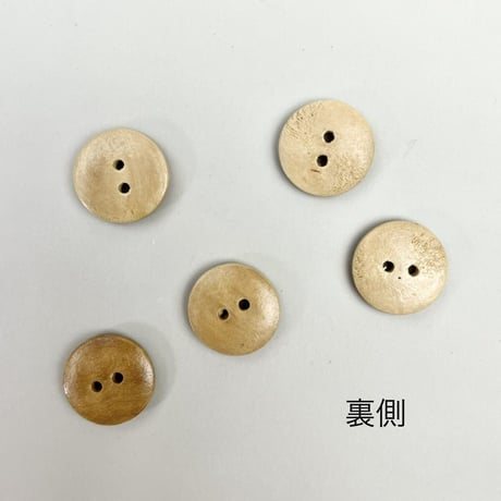 インド天然素材ボタンー木ー18mm  5個