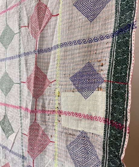 Kantha　オールドカンタ　マルチキルト  70