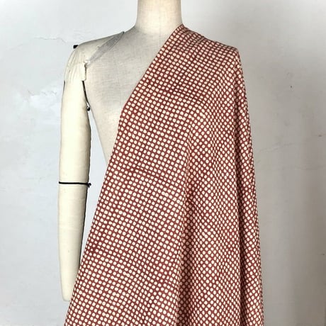 厚さが選べる　バグルー伝統染　ハンドブロックプリント生地 ー Dots