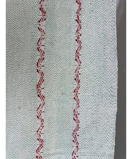 Kantha　オールドカンタ　マルチキルト　White Kantha　84