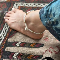 糸細工のアンクレット  D