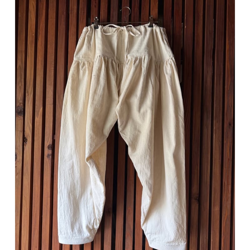 ルクツル サルワールパンツ ラジャスターンカディ ナチュラルホワイト