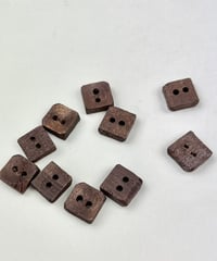 インド天然素材ボタンー木ー10mm  10個