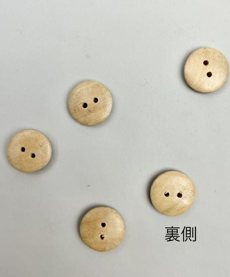 インド天然素材ボタンー木ー18mm  5個