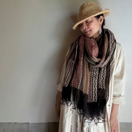 希少　antique トルコ　手織り　ショール　タオル　インディゴライン ヴィンテージのアフリカンインディゴストール – CLUB 2nd