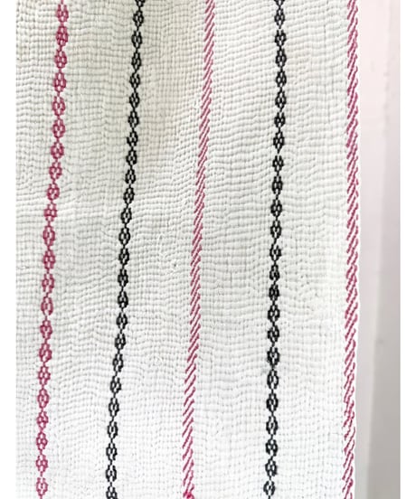 Kantha　オールドカンタ　マルチキルト　White Kantha   58