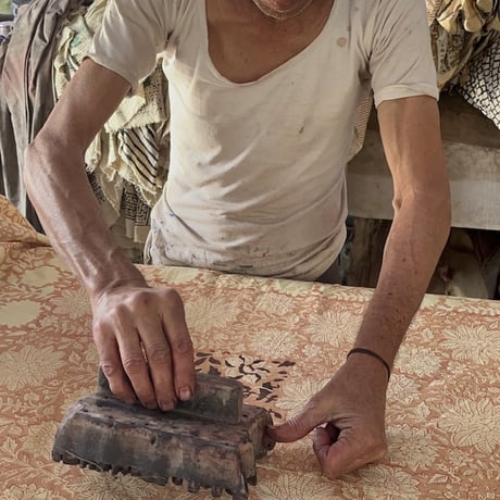バグルー伝統染　ハンドブロックプリント生地 BP404