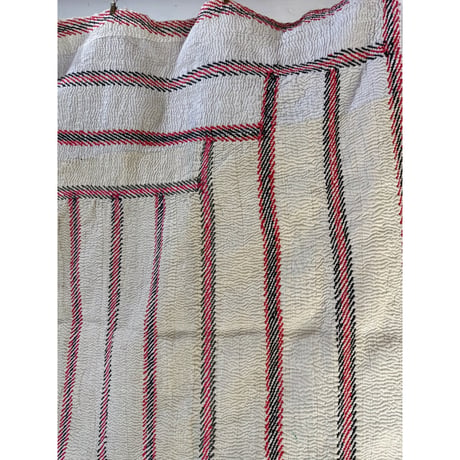 Kantha　オールドカンタ　マルチキルト　White Kantha　75