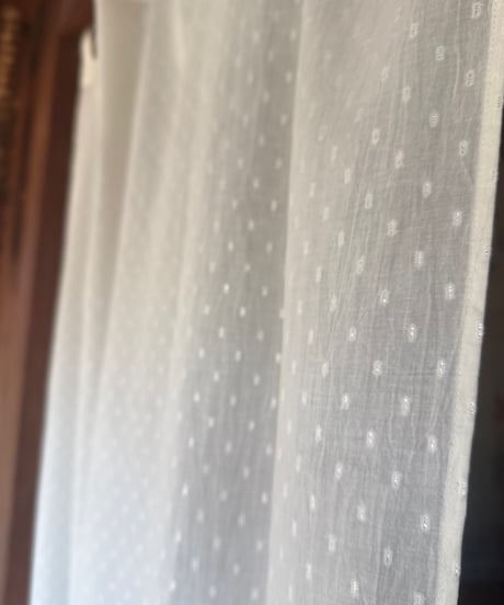 オリジナル白いカーテン　スターダスト　シルバー　 Aー115×220cmー