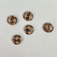 インド天然素材ボタンー木ー20mm  5個
